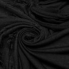 PUNK RAVE Women's Punk Cowl Neck Drawstring Honeymoon Dress Black