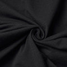 PUNK RAVE Women's Punk Cutout Ruched Ripped T-Shirt