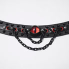 PUNK RAVE Women's Punk Demon's Eye Rivets Chain Choker