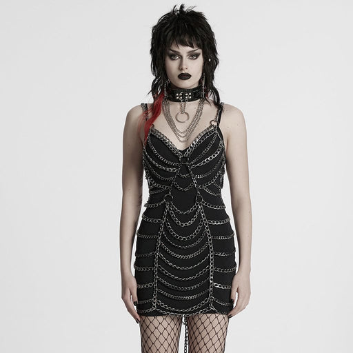 PUNK RAVE Women's Punk Detachable Chain Body Harness