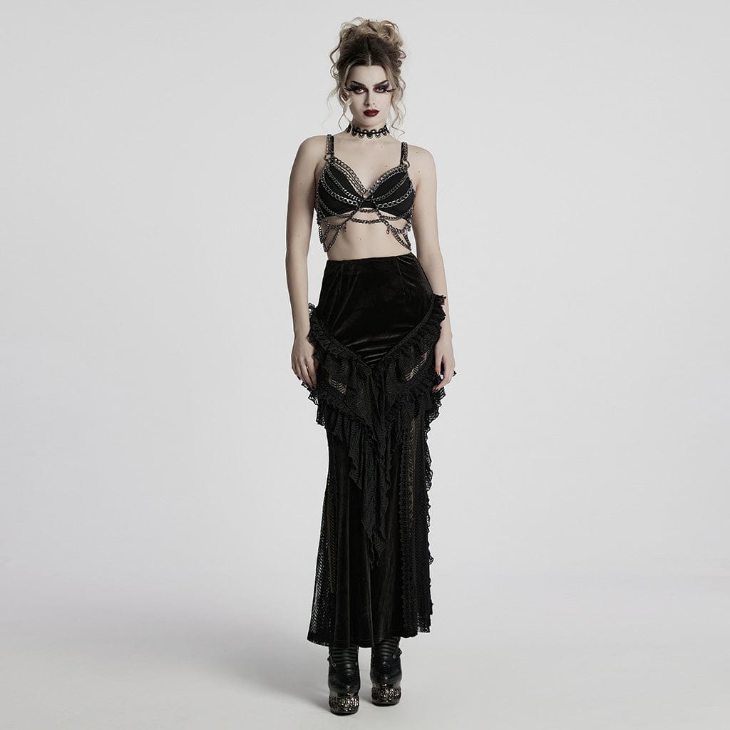 PUNK RAVE Women's Punk Detachable Chain Body Harness