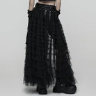 PUNK RAVE Women's Punk Detachable Hem Strappy Shorts