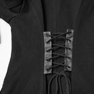 PUNK RAVE Women's Punk Detachable Mesh Lace-up Buckle Strap Coat