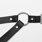 PUNK RAVE Women's Punk Double-shoulder Faux Leather Harness