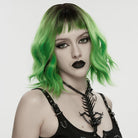 PUNK RAVE Women's Punk Dragon Bone Cross Chained Necklace