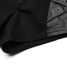 PUNK RAVE Women's Punk Eyelet Mesh Ring Shorts