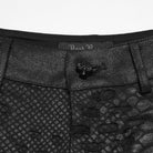 PUNK RAVE Women's Punk Eyelet Ripped Low Waist Shorts