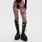 PUNK RAVE Women's Punk Faux Leather Waist and Leg Harness