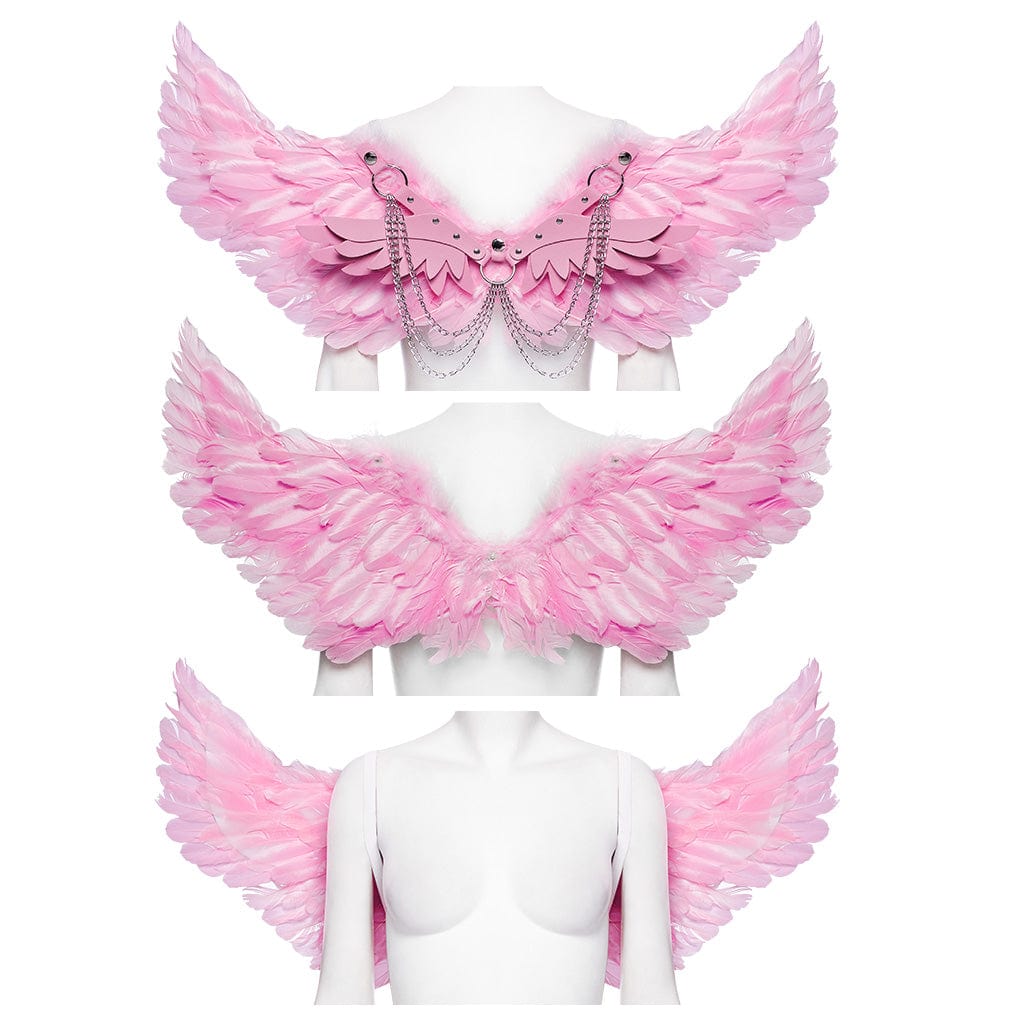 PUNK RAVE Women's Punk Feather Wing Harness