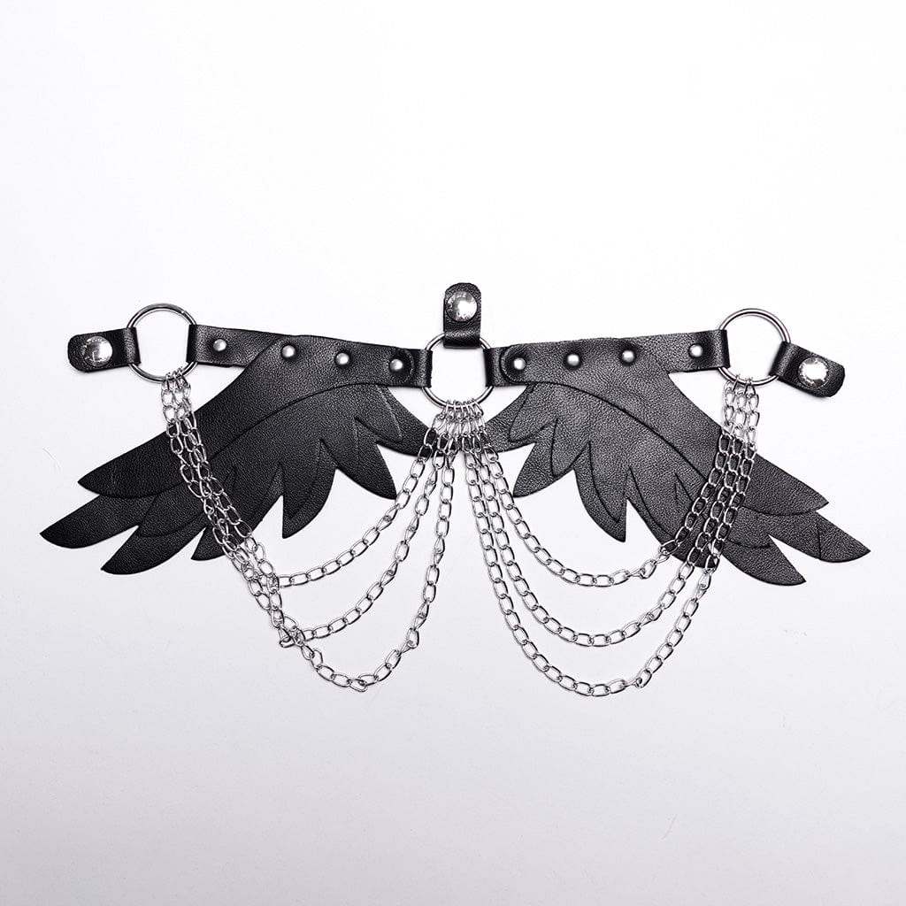 PUNK RAVE Women's Punk Feather Wing Harness