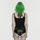 PUNK RAVE Women's Punk High-Waisted Studded Hot Shorts