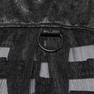 PUNK RAVE Women's Punk Hooded Mesh Harness Waistcoat