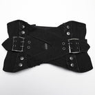 PUNK RAVE Women's Punk Interlaced Buckled Lace-up Underbust Corset
