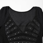 PUNK RAVE Women's Punk Irregular Multilayer Hem Mesh Dress