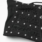PUNK RAVE Women's Punk Lace-up Rivet Underbust Corset