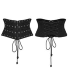 PUNK RAVE Women's Punk Lace-up Rivet Underbust Corset