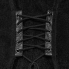 PUNK RAVE Women's Punk Lapel Lace-up Buckle Strap Vest