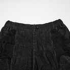 PUNK RAVE Women's Punk Loose Distressed Ruched Wide Leg Pants