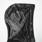 PUNK RAVE Women's Punk Mesh Splice Buckle Strap Top