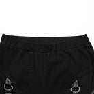 PUNK RAVE Women's Punk Mesh Strappy Stud Leggings