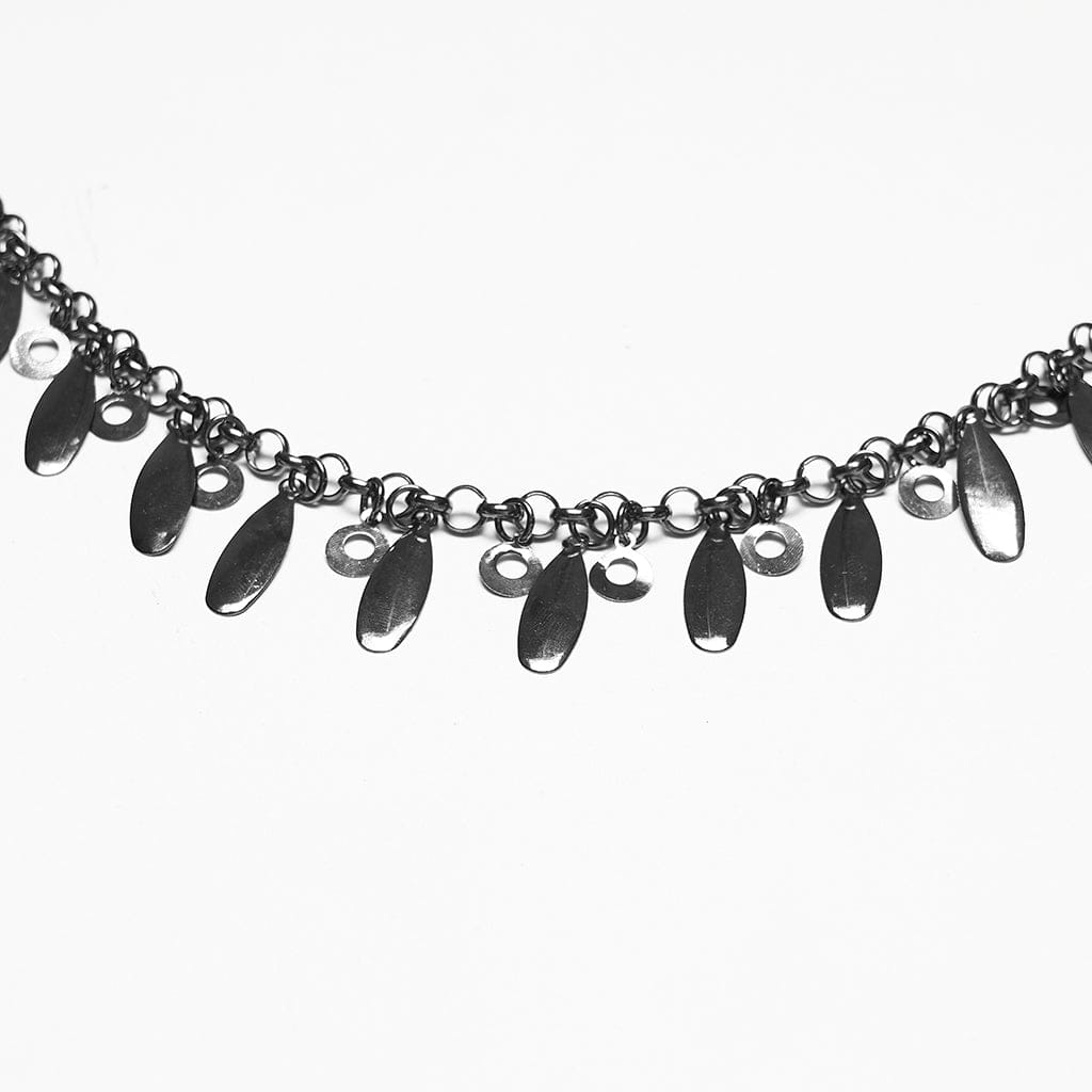 PUNK RAVE Women's Punk Metal Blade Waist Chain