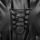 PUNK RAVE Women's Punk Multi Pockets Chained Turn-down Collar Jacket