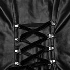 PUNK RAVE Women's Punk Nailed Lace-up Slip Dress Red