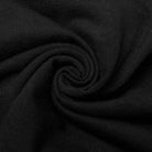 PUNK RAVE Women's Punk Off Shoulder Drawstring Mesh Top（Chain not included）