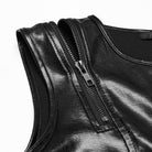 PUNK RAVE Women's Punk Plunging Split Lace-up Dress