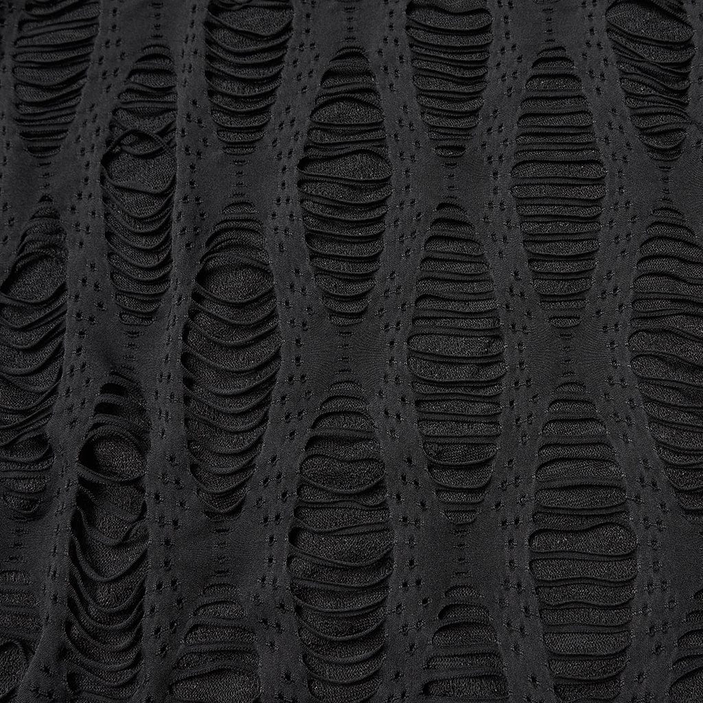 PUNK RAVE Women's Punk Ripped Batwing Sleeved Cardigan