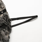 PUNK RAVE Women's Punk Ripped Eyelet Distressed Irregular Slip Dress