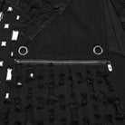 PUNK RAVE Women's Punk Ripped Side Slit Detachable Skirt