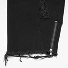 PUNK RAVE Women's Punk Ripped Unedged Decadent Denim Pants