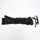 PUNK RAVE Women's Punk Rivet Ruched Strap Gloves