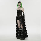 PUNK RAVE Women's Punk Rivets Chained Doll Black