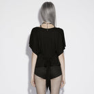 PUNK RAVE Women's Punk Rivets Multi-zippered Shorts