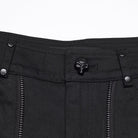 PUNK RAVE Women's Punk Rivets Multi-zippered Shorts