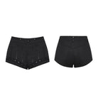PUNK RAVE Women's Punk Rivets Multi-zippered Shorts