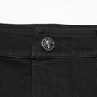 PUNK RAVE Women's Punk Rivets Skull Mesh Splice Short