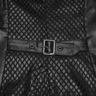 PUNK RAVE Women's Punk Skull Rivets Lace-up Turn-down Collar Vest