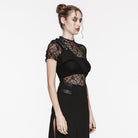 PUNK RAVE Women's Punk Slash Shoulder Buckle Harness