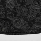 PUNK RAVE Women's Punk Slash Shoulder Halterneck Mesh Tank Top Black