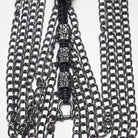 PUNK RAVE Women's Punk Snake-Wrapped Skull Halterneck Chain Body Harness