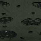 PUNK RAVE Women's Punk Spiders&Web Printed Tattered Tank Top Black-Green