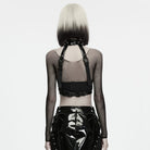 PUNK RAVE Women's Punk Spiked Buckle Strap Halter Harness