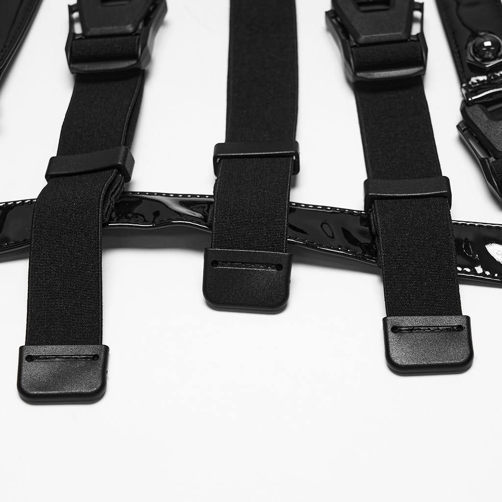 PUNK RAVE Women's Punk Spiked Buckle Strap Halter Harness