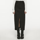 PUNK RAVE Women's Punk Split Straight Skirt