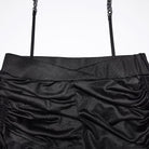 PUNK RAVE Women's Punk Streamer Drawstring Ruched Shorts