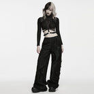 PUNK RAVE Women's Punk Studded Buckle Body Harness