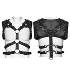 PUNK RAVE Women's Punk Studded Buckle Body Harness